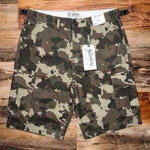 Primark The Stronghold Camo Cargo Shorts, Size W34